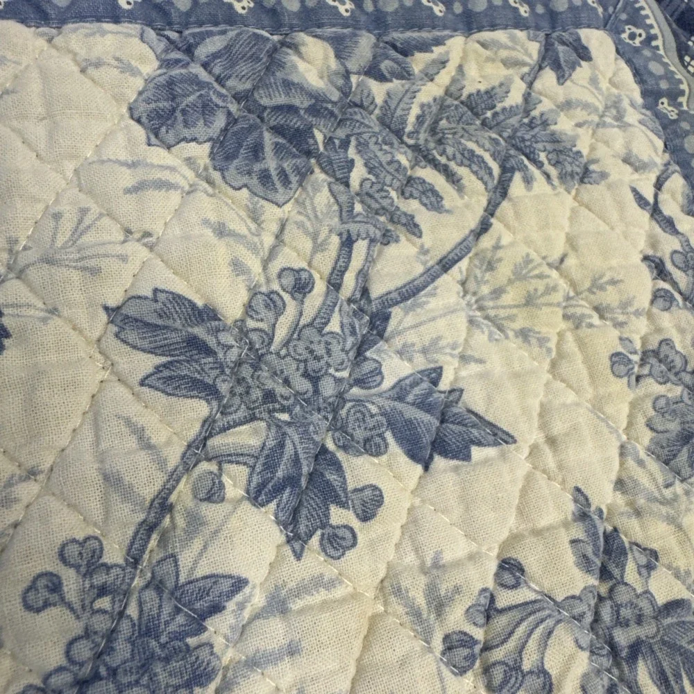 Vera Bradley Designs Blue & White Toile Placemats Set of 4 Rare Vintage